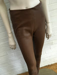 By Malene Birger Brown 'Elenaso’ Skinny Leather Pants Trousers Ladies