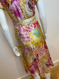 Laurel MOST SEXY Silk Midi Dress Size EU 42 UK 12 US 8 ladies