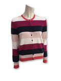 AUTOGRAPH M&S Marks & Spencer Pure Cashmere Striped Long Sleeve Jumper Cardigan Ladies