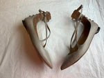 Grey Leather Aquazzura Women's Ballet Flats shoes flats Size 35 UK 2 US 5 ladies