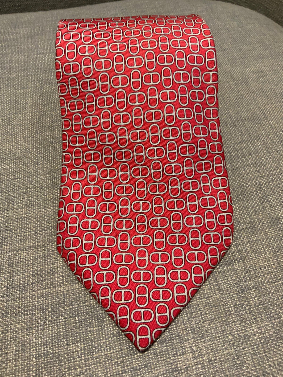 Hermès HERMES Paris Silk Pint Geometric Print Tie 5160 HA 100% AUTHENTIC Men