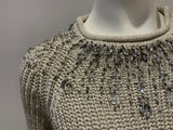 Ralph Lauren POLO Beaded Metallic Rollneck Wool Knit Sweater Jumper Size S/P ladies