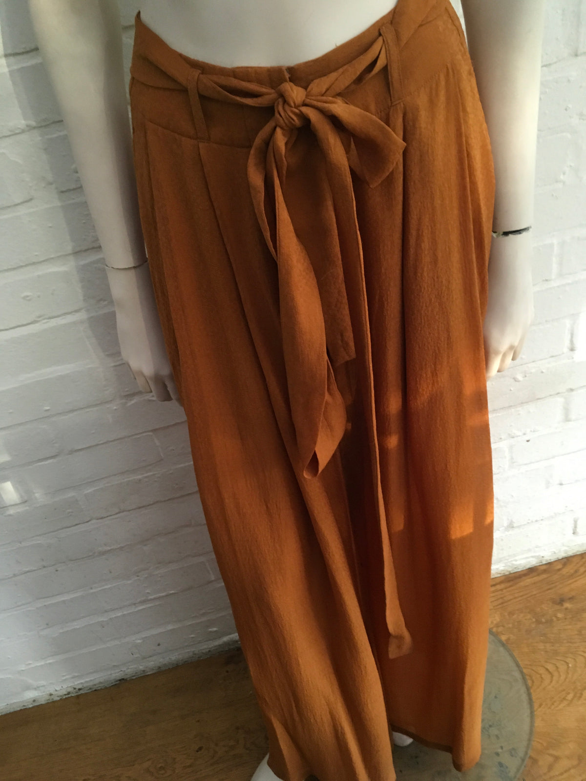Jasmine Di Milo Rust Brown Wide Leg Pants Trousers  Ladies