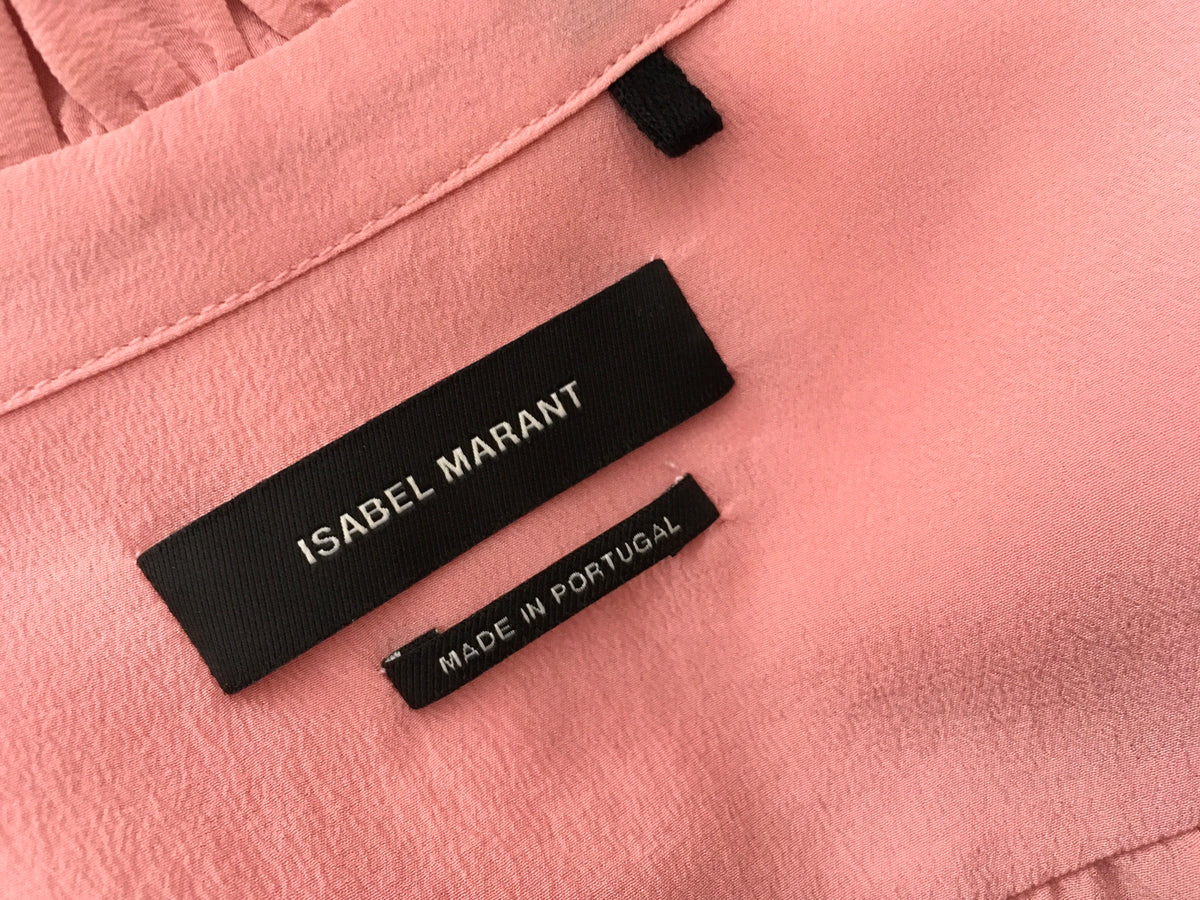 Isabel Marant Sloan Victorian silk shirt pink Ladies