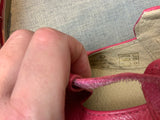 Mini Boden Pink T bar Leather Shoes Size 31 chilodren