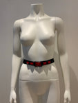 Skinny Crystal Embellishments Waist Belt Size XS ladies