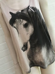 Stella McCartney Cotton Beige horse-print tank top Size I 40 UK 8 US 4 S Small ladies