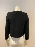 £550 Carven Wool Black Blazer Jacket Size FR 36 UK 8 US 4 S small ladies