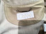Chloé CHLOE Paris Beige Leather Biker Jacket Size F 40 UK 12 US 8 ladies