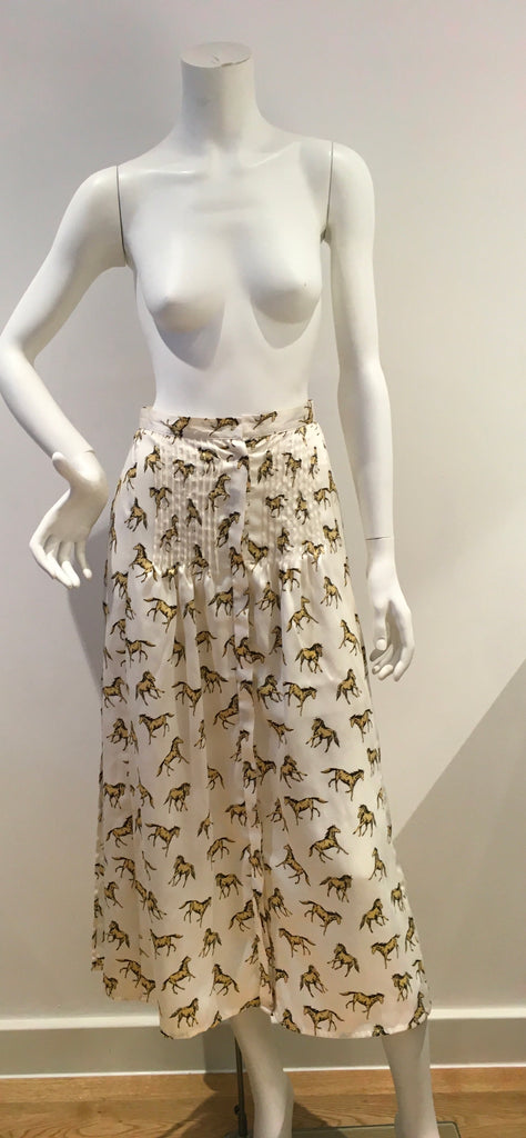 topshop horse print midi dress Topshop Horse Print Dress Maje Red Monogram Print Crepe Midi Dress L Maje TLC US