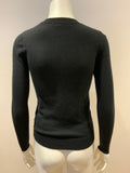 KAREN MILLEN sequin embellished cashmere and wool sweater jumper Size XS. ladies