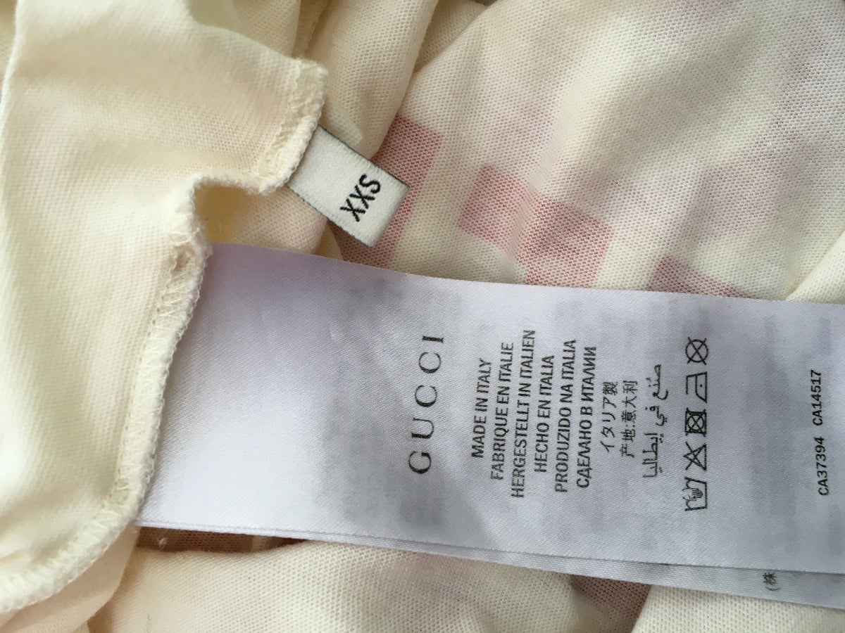 Gucci Manifesto 2020 Mask oversized T-Shirt Size XXS ladies