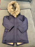 Crewcuts by J. Crew Girls' Puffer Parka Navy Winter Coat Jacket Size 4-5 years children