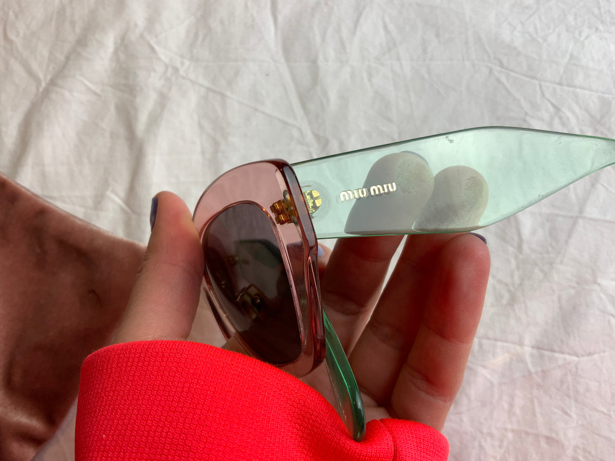 Miu Miu MU11PS TIJ6X1 Cat-Eye Tinted Sunglasses ladies