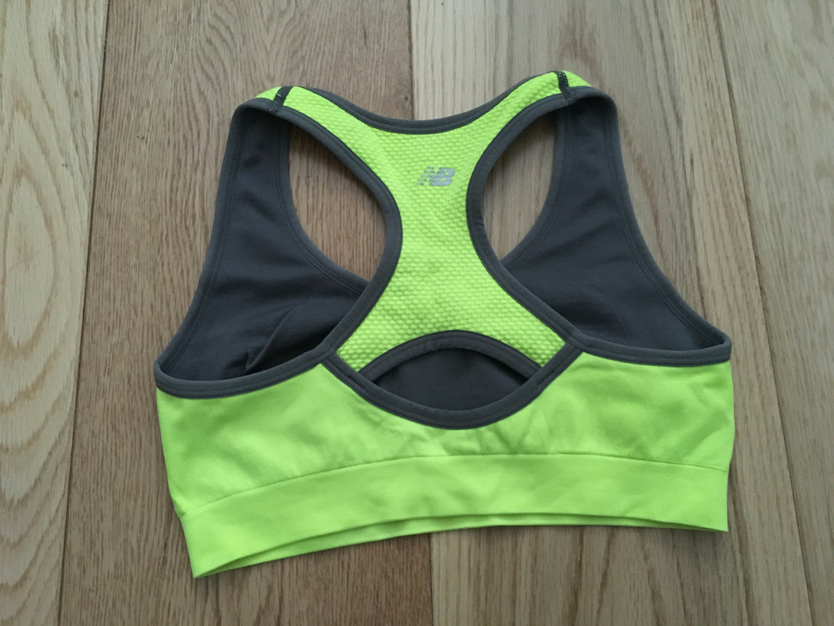 NB New Balance Bright Neon sports bra Size S Small LADIES