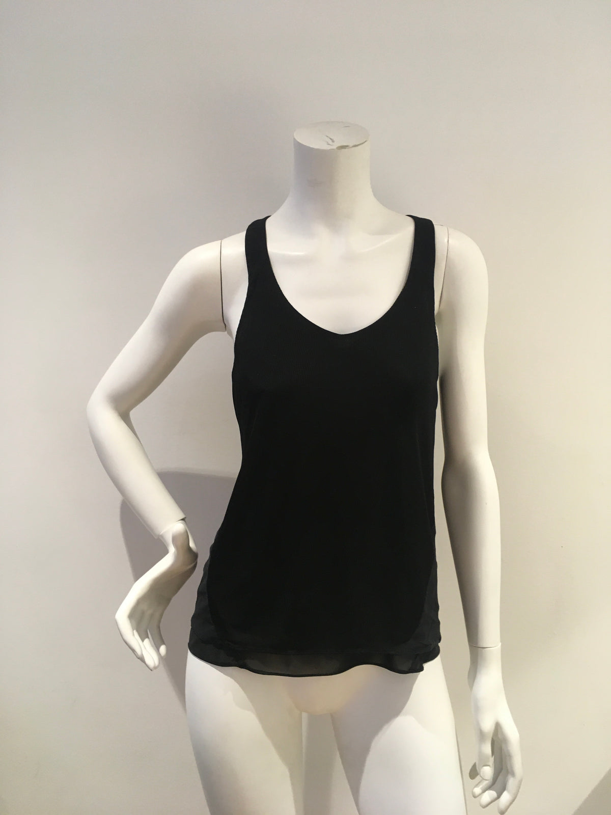 rag & bone New York Black Tank Top Bleach Size M Medium ladies