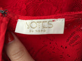 Notes du Nord Lace Red Harriet Dress Strawberry Ladies