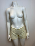 Charlotte Solnicki Yellow Cotton Shorts Size XS ladies