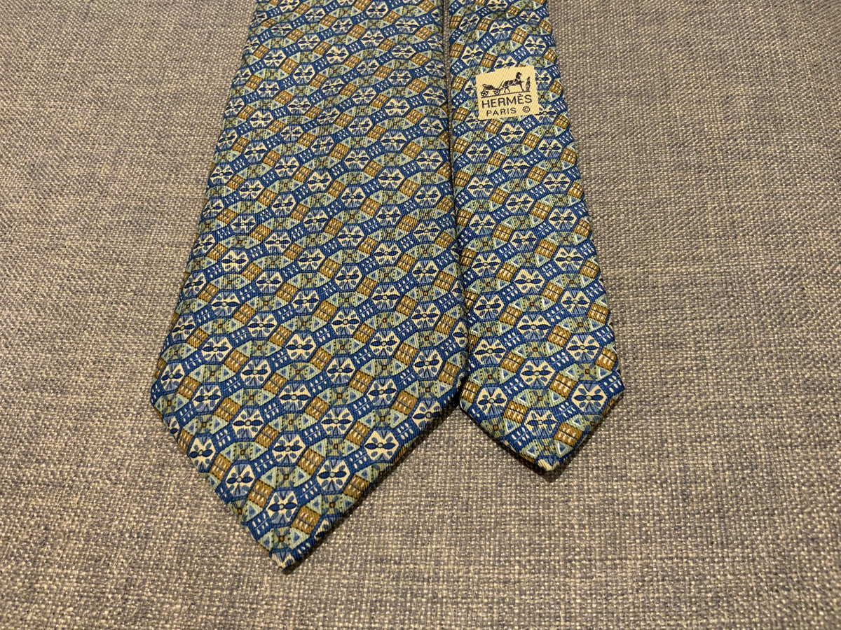 Hermès HERMES Paris Tie 7740 OA Accessories Men's Print Tie men