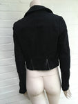 Stella McCartney Biker Denim Jeans Black Jacket Size I 42 UK 10 US 6 ladies