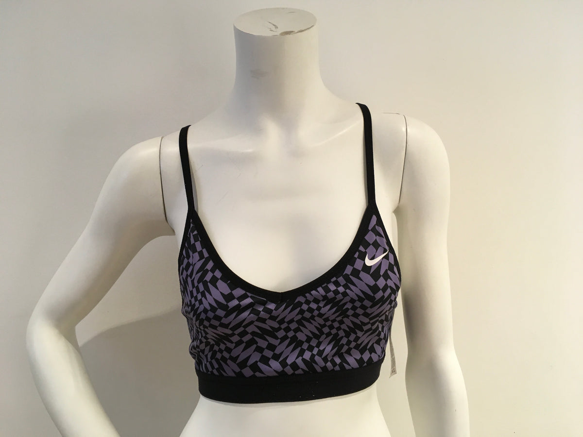 Nike Women's Pro Indy Checker Sports Bra Size M medium ladies