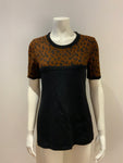 Luisa Frassine 1970's Leopard Knit Jumper Sweater Top Size I 44 UK 12 US 8 L ladies