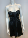 Jasmine Di Milo Black Silk Sweetheart Cut Strapless Dress UK 6 US 2 EUR 34 XS ladies