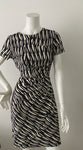 Diane von Furstenberg Glass Weave Purple Slip On "Zoe Dress" Size US 10 UK 14 ladies