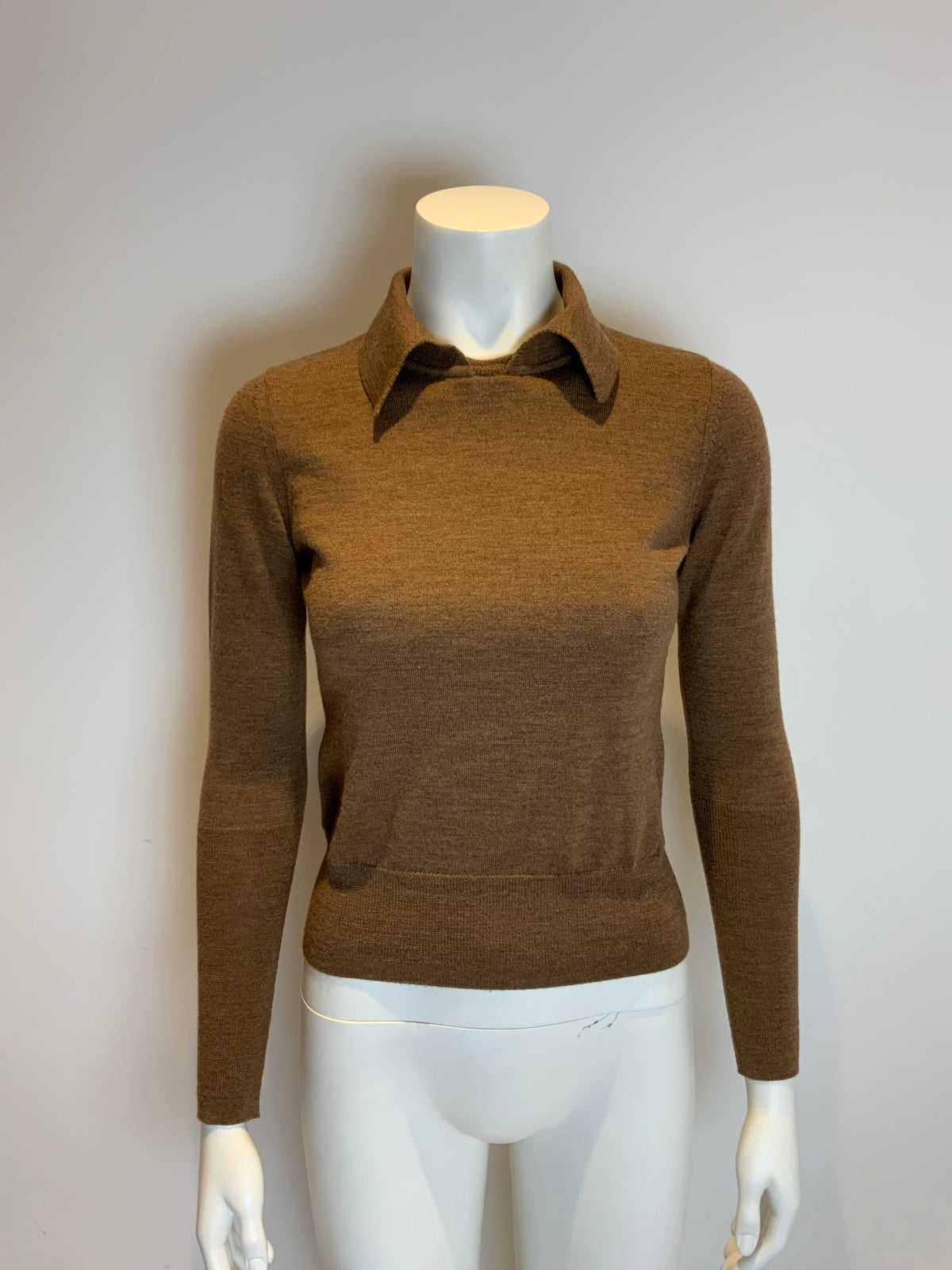 Diane von Furstenberg 2019 Merino Wool Polo Jumper Sweater Size XS ladies