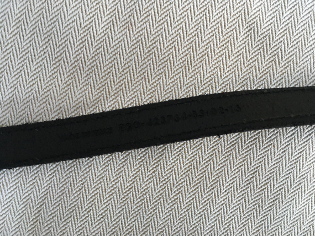 SAINT LAURENT PARIS Double Buckle Western Belt MOST WANTED Ladies