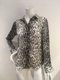 Michael Michael Kors Animal Print Slim Fit Shirt Size S Small ladies