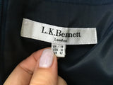Lk Bennett Sabrina Cowl Neck Dress Size UK 14 US 10 ladies