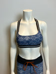 THE UPSIDE Blue Shimoda printed stretch-jersey Leggings +Top Set Size Small US 6 ladies