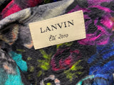 LANVIN Strapless silk-crepe floral gown dress RED CARPET F 40 UK 12 US 8 ladies