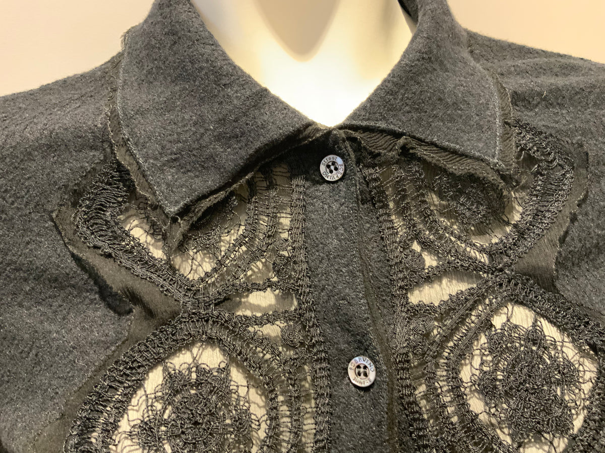 Ermanno Scervino Scervino Steet Lace Insert knit Cardigan Size I 44 US 10 ladies