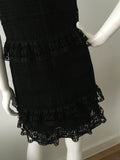 SET lace black ruffle dress Size UK 8 US 4 I 40 ladies