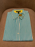 LAUREN RALPH LAUREN White Green Shirt Size M Medium ladies