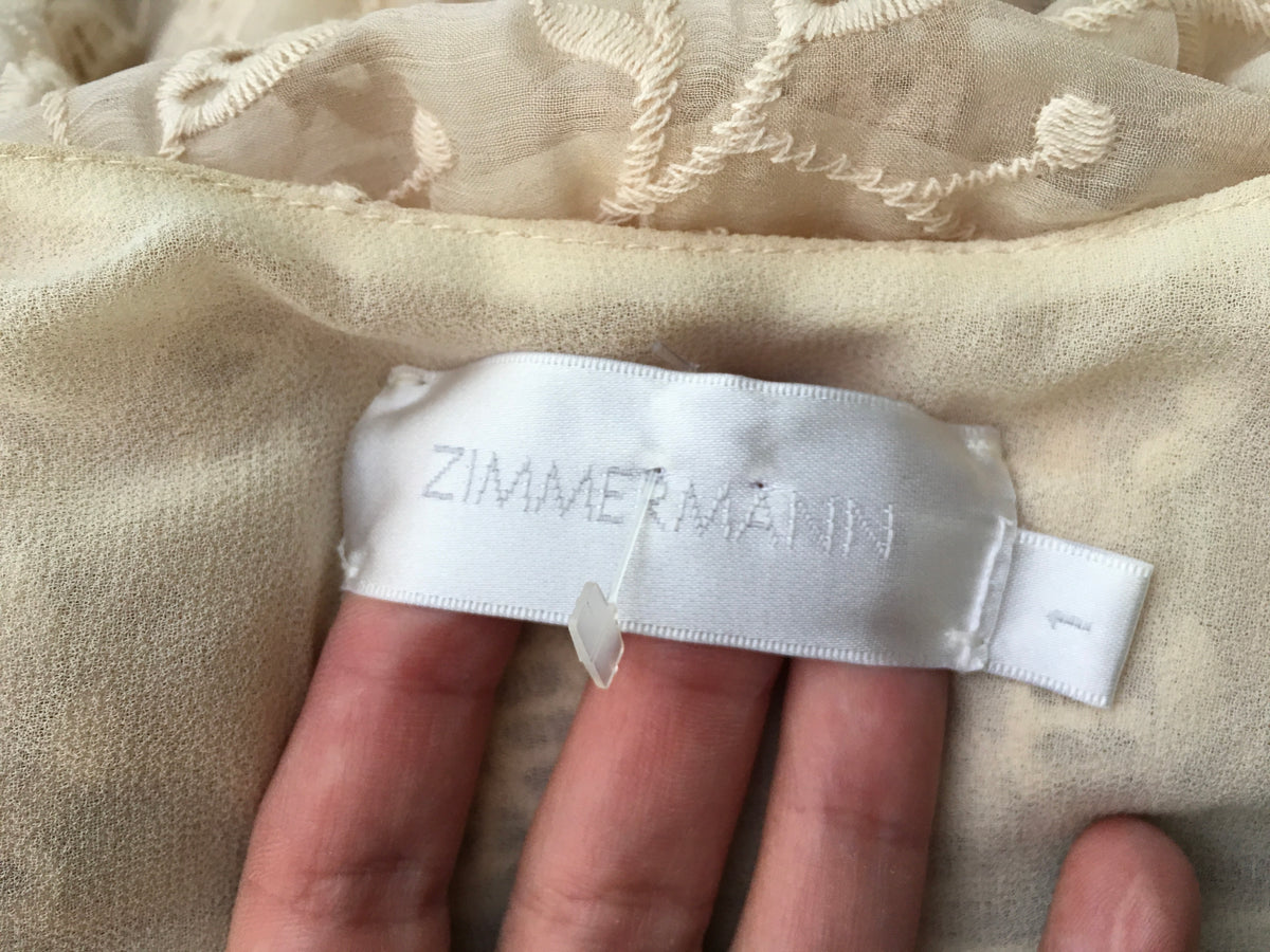 ZIMMERMANN MOST WANTED VINE EYELE ROMPER PLAYSUIT Size 1 ladies