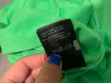 Balenciaga Intarsia Logo Crewneck Fuorescent Green Wool Knit Sweater Jumper XS ladies