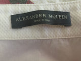 Alexander McQueen 2014 collection White Stud Collar Tuxedo Shirt Size I 42 Ladies