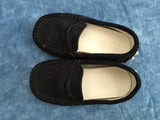 TOD'S KIDS Slip-on Navy Blue Suede Shoes Loafers Moccasins Boys Children