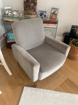 by Swoon Studio Evesham Armchair Comfortable Velvet in Ice Grey Chair