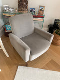 by Swoon Studio Evesham Armchair Comfortable Velvet in Ice Grey Chair