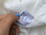 Loro Piana White Tobago Knit Linen-Silk Gilet Long Vest  Ladies
