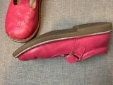 Mini Boden Pink T bar Leather Shoes Size 31 chilodren