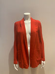 JASMINE DI MILO OVERSIZED RED SILK WOOL BLAZER SIZE UK 8 US 4 EU 36 ladies