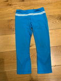 Lululemon Athletica Bright Blue Capri Leggings Size US 6 UK 10 M medium ladies