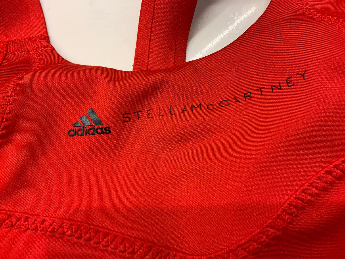 Stella McCartney Adidas Red Black logo Bra Top Size S small ladies