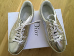 CHRISTIAN DIOR Silver Move Low-Top Sneakers Trainers Shoes Size 36  ladies