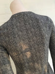 DOLCE & GABBANA Grey Thin Knit Pure Cashmere Cardigan Sweater Jumper  Ladies